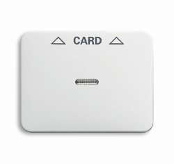 ABB BJE Alpha Nea/Exl Бел мат Накладка карточного выключателя (мех 2025 U) арт. 1710-0-3296