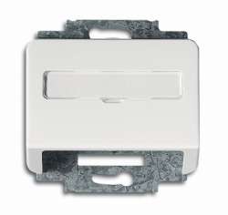 ABB BJE Alpha Nea/Exl Бел мат Накладка с суппортом для коммуникационных разъёмов арт. 1724-0-1036