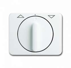 ABB BJE Alpha Nea/Exl Бел мат Накладка выключателя жалюзийного поворотного арт. 1753-0-1555