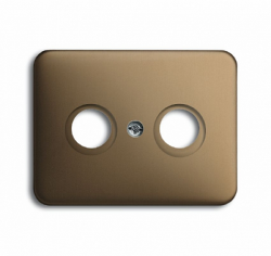 ABB BJE Alpha Nea/Exl Бронза Накладка TV розетки (TV+FM) арт. 1753-0-1449