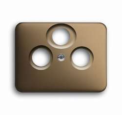 ABB BJE Alpha Nea/Exl Бронза Накладка TV розетки (TV+FM+SAT) арт. 1724-0-2748
