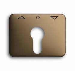 ABB BJE Alpha Nea/Exl Бронза Накладка для выключателя жалюзийного с замком арт. 1710-0-1506