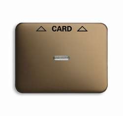 ABB BJE Alpha Nea/Exl Бронза Накладка карточного выключателя (мех 2025 U) арт. 1710-0-3294