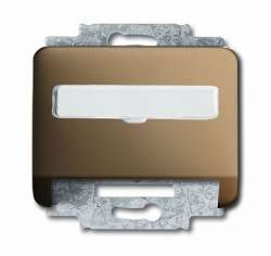 ABB BJE Alpha Nea/Exl Бронза Накладка с суппортом для коммуникационных разъёмов арт. 1724-0-1028