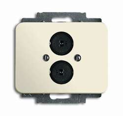 ABB BJE Alpha Nea/Exl Крем Аудиорозетка 2-ая арт. 1723-0-0238