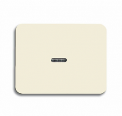 ABB BJE Alpha Nea/Exl Крем Клавиша 1-я с прозрачной линзой арт. 1751-0-2508