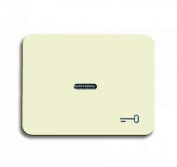 ABB BJE Alpha Nea/Exl Крем Клавиша 1-я с прозрачной линзой и симв ключ арт. 1751-0-2532