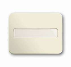 ABB BJE Alpha Nea/Exl Крем Клавиша 1-я с шильдиком и линзой подсветки арт. 1731-0-1858