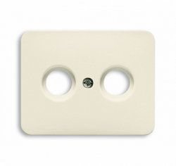 ABB BJE Alpha Nea/Exl Крем Накладка TV розетки (TV+FM) арт. 1710-0-2454