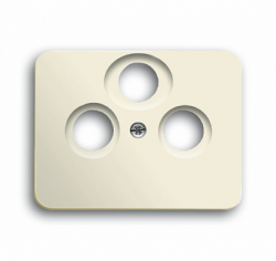 ABB BJE Alpha Nea/Exl Крем Накладка TV розетки (TV+FM+SAT) арт. 1724-0-2463
