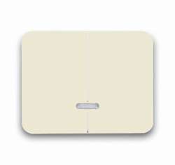 ABB BJE Alpha Nea/Exl Крем Накладка двухканального нажимного светорегулятора арт. 6599-0-2892