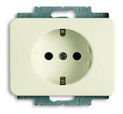 ABB BJE Alpha Nea/Exl Крем Розетка с/з арт. 2011-0-6225
