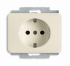 ABB BJE Alpha Nea/Exl Крем Розетка с/з с защитными шторками арт. 2013-0-5240