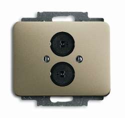 ABB BJE Alpha Nea/Exl Палладий Аудиорозетка 2-ая арт. 1723-0-0245