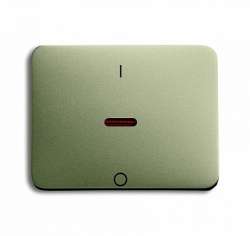 ABB BJE Alpha Nea/Exl Палладий Клавиша 1-я с красной линзой и маркиров для 2-х,3-х полюсных выкл арт. 1751-0-2823