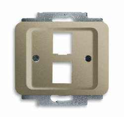 ABB BJE Alpha Nea/Exl Палладий Корпус 2-ой ТЛФ и комп розетки прямой (мех 210, 211) арт. 1710-0-3315