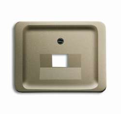 ABB BJE Alpha Nea/Exl Палладий Накладка 1-й ТЛФ и комп розетки наклонной (мех 213/16) арт. 1710-0-3322