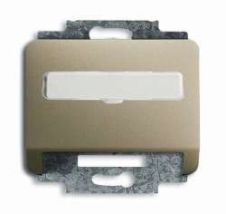 ABB BJE Alpha Nea/Exl Палладий Накладка с суппортом для коммуникационных разъёмов арт. 1724-0-2793