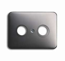 ABB BJE Alpha Nea/Exl Платина Накладка TV розетки (TV+FM) арт. 1753-0-1126