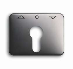 ABB BJE Alpha Nea/Exl Платина Накладка для выключателя жалюзийного с замком арт. 1710-0-1498