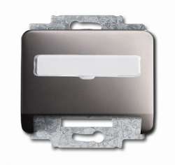 ABB BJE Alpha Nea/Exl Платина Накладка с суппортом для коммуникационных разъёмов арт. 1724-0-1010