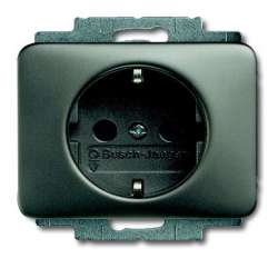 ABB BJE Alpha Nea/Exl Платина Розетка с/з арт. 2011-0-6222