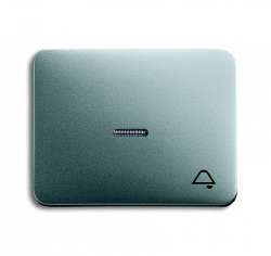 ABB BJE Alpha Nea/Exl Титан Клавиша 1-я с прозрачной линзой и симв звонок арт. 1751-0-2840