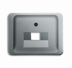 ABB BJE Alpha Nea/Exl Титан Накладка 1-й ТЛФ и комп розетки наклонной (мех 213/16) арт. 1710-0-3348