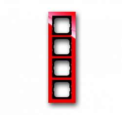 ABB BJE Axcent Красный Рамка 4-ая арт. 1754-0-4352