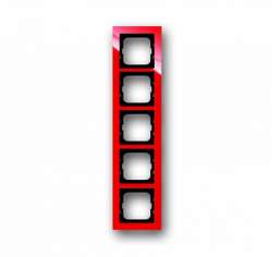 ABB BJE Axcent Красный Рамка 5-ая арт. 1754-0-4353