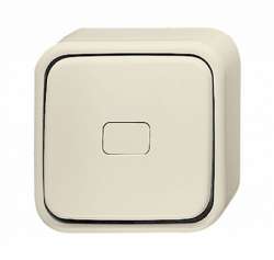 ABB BJE Busch-Duro 2000 AP Слон.Кость Переключатель 1-клавишный, с подсветкой, для откр.монтажа арт. 1042-0-0662
