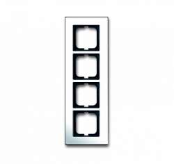 ABB BJE Carat Глянцевый хром Рамка 4-ая арт. 1754-0-4363