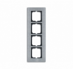 ABB BJE Carat Сталь Рамка 4-ая арт. 1754-0-4257