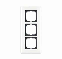 ABB BJE Carat Стекло Белое Рамка 3-я арт. 1754-0-4444