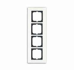 ABB BJE Carat Стекло Белое Рамка 4-я арт. 1754-0-4445