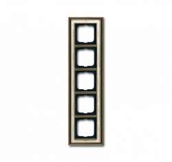 ABB BJE Династия Античная латунь/Белая роспись Рамка 5-ая арт. 1754-0-4594