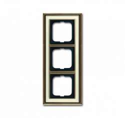 ABB BJE Династия Античная латунь/Белое стекло Рамка 3-ая арт. 1754-0-4582