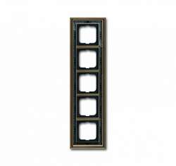 ABB BJE Династия Античная латунь/Черная роспись Рамка 5-ая арт. 1754-0-4599