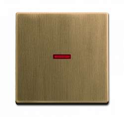 ABB BJE Династия Античная латунь Клавиша 1-ая с красной линзой арт. 1751-0-3118