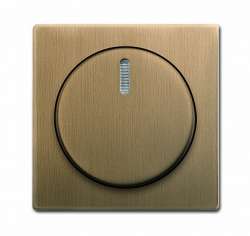 ABB BJE Династия Античная латунь Накладка с ручкой и лампой поворотного светорегулятора арт. 6599-0-3022