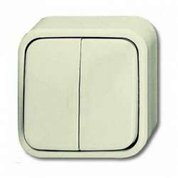 ABB BJE Duro 2000 Выключатель 2-клавишный открытого монтажа арт. 1042-0-0639