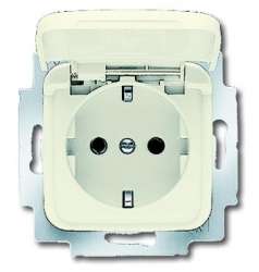 ABB BJE Duro Розетка с/з с крышкой арт. 2018-0-1510