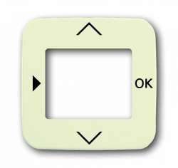 ABB BJE Duro Слоновая кость Плата центральная (накладка) для таймера 6455, 6456 арт. 6430-0-0285