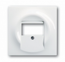 ABB BJE Impuls Бел Накладка аудиорозетки (мех 247, 248) и TAE-разъёмов арт. 1753-0-4989