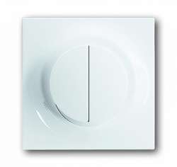 ABB BJE Impuls Бел Накладка двухканального нажимного светорегулятора арт. 6599-0-2903