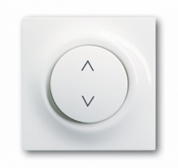 ABB BJE Impuls Бел Накладка выключателя Буш-Жалюзиконтроль (мех 6411, 6402) арт. 6430-0-0144