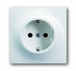 ABB BJE Impuls Бел Розетка с/з арт. 2011-0-3790