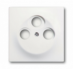 ABB BJE Impuls Белый бархат Накладка TV розетки (TV+FM+SAT) арт. 1753-0-0167