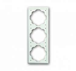 ABB BJE Impuls Белый бархат Рамка 3-ая арт. 1754-0-4433