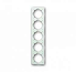 ABB BJE Impuls Белый бархат Рамка 5-ая арт. 1754-0-4436